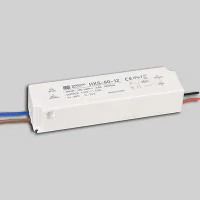 Xarici işıqlandırma üçün IP67 dc 2.5A 24V suya davamlı enerji təchizatı 60W