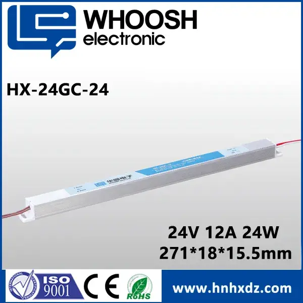 3 il zəmanətli IP40 dc24V1A Ultra Slim LED Sürücü