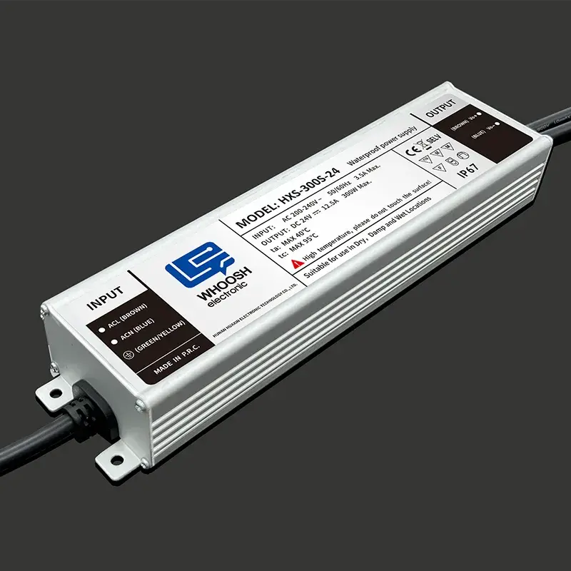 IP67 36V 12V 24V 300W suya davamlı enerji təchizatı EMC laboratoriyası ilə Çin istehsalçısı