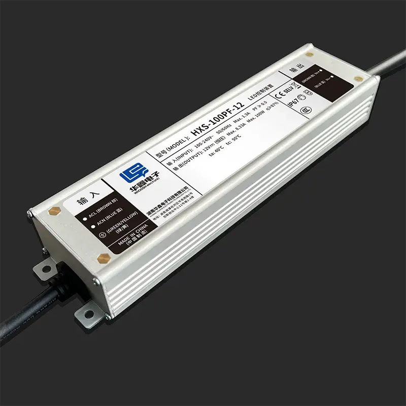 PF≥0.9 CE 12V 24V 100W suya davamlı enerji təchizatı Çində Top5 LED işarəsi istehsalçısı